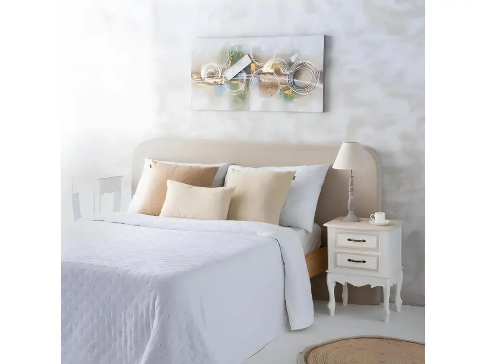 Lampe de table en métal gris 23x23x49h