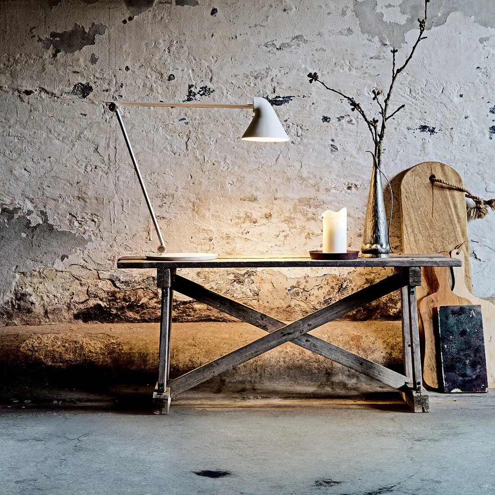 Louis Poulsen NJP lampe de table 2 700 K blanche Dimensions 160x80 cm