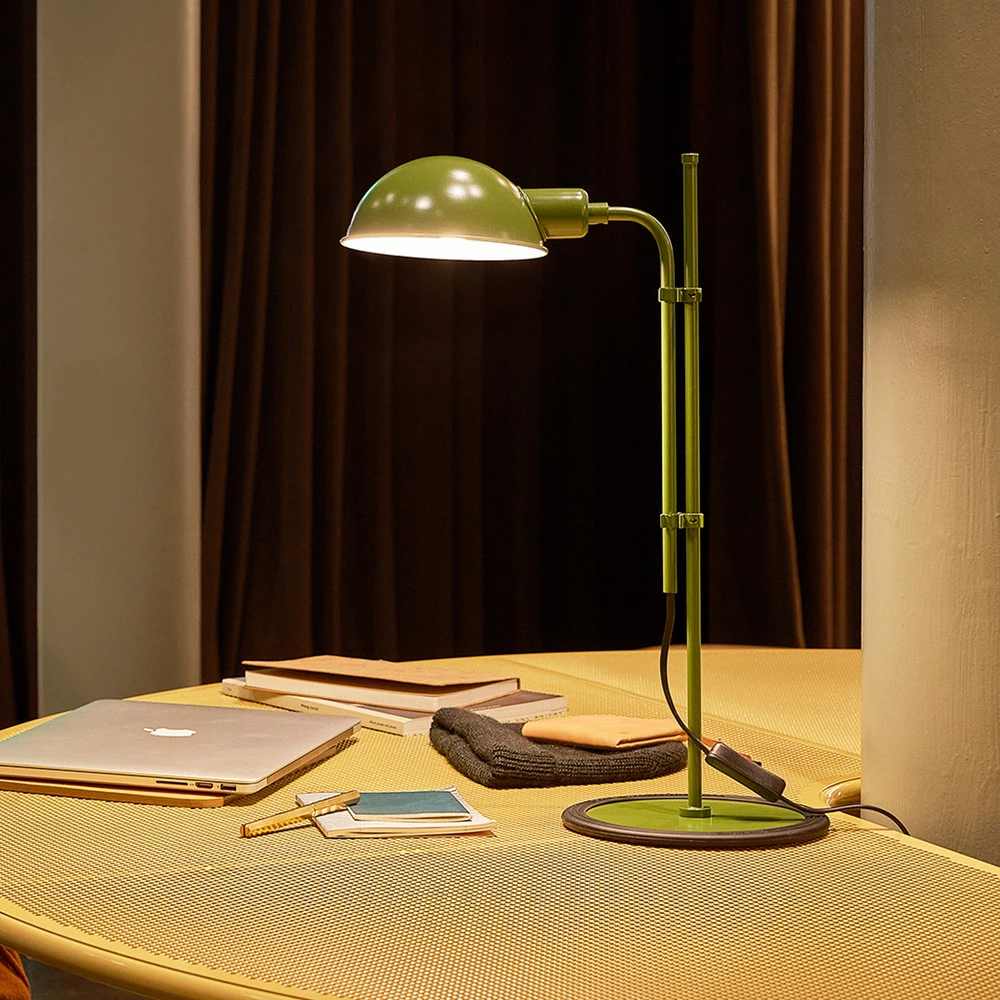 MARSET Funiculí lampe à poser, verte | Assemblage Facile et Rapide