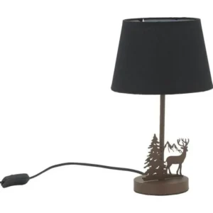 Poste de travail assis-debout Lampe en métal montagne Cerf