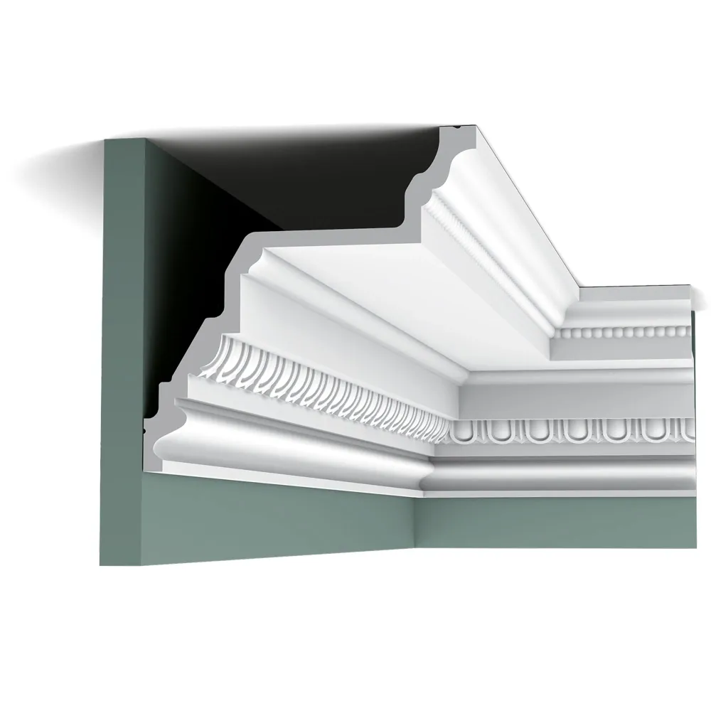 Stuckleiste C307 weiß | 195 x 195 x 2000 mm avec Plateau Réglable en Hauteur