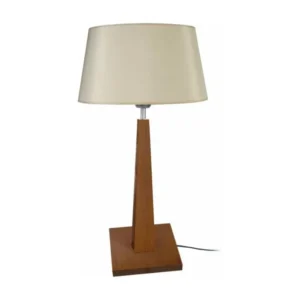 THOR - Lampe poser droit bois ténébreux et créme