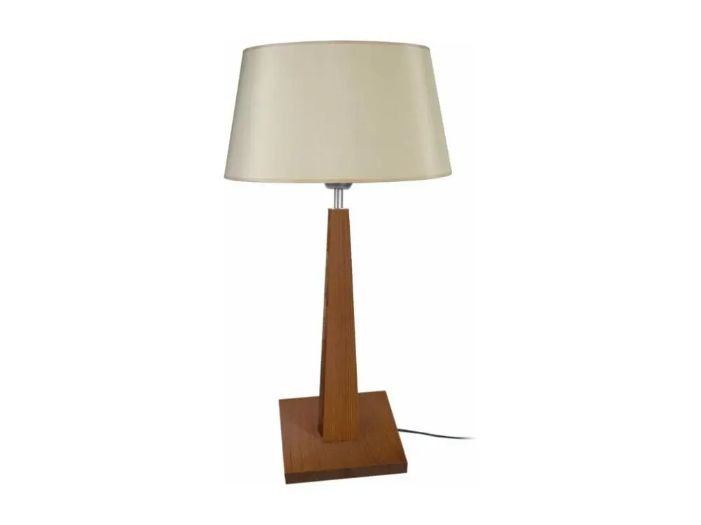 THOR - Lampe poser droit bois ténébreux et créme