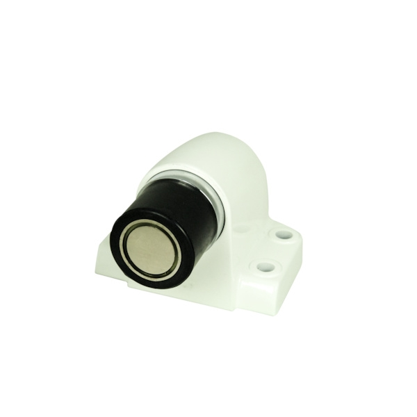 Accessoire Modulable Premium Butoir de porte renforcé à ressort aimanté - aluminium - blanc - DESIGN MAT
