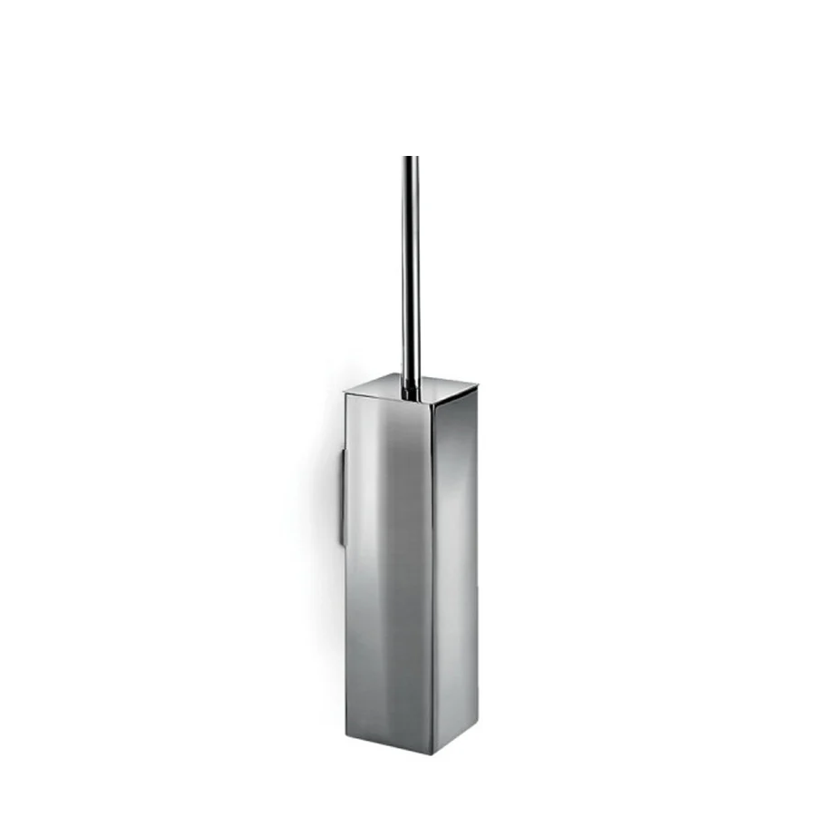 Accessoire Modulable Premium Porte-balai mural en acier inoxydable satiné forme carrée Lineabeta collection Skoati