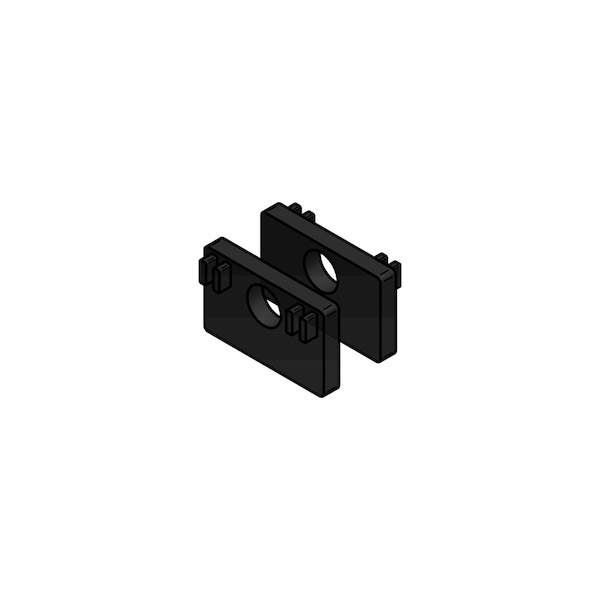 Butée caoutchouc pour pince à verre 45 x 45 mm - 10,76 mm - CROSO - Conforme aux Normes de Sécurité