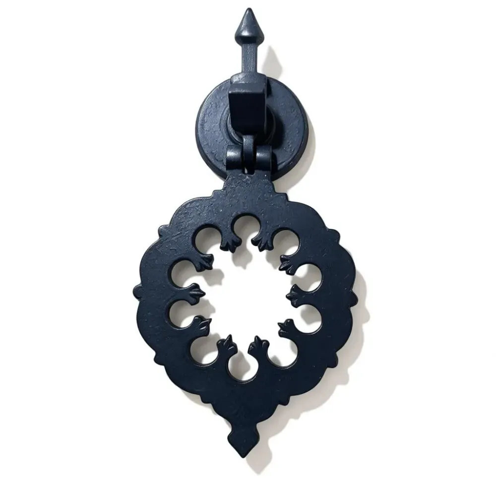 Frappe porte en laiton Noir ottoman 20cm design typique antique