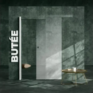 Support réglable pour Butée de porte coulissante - Prépeinte Blanc