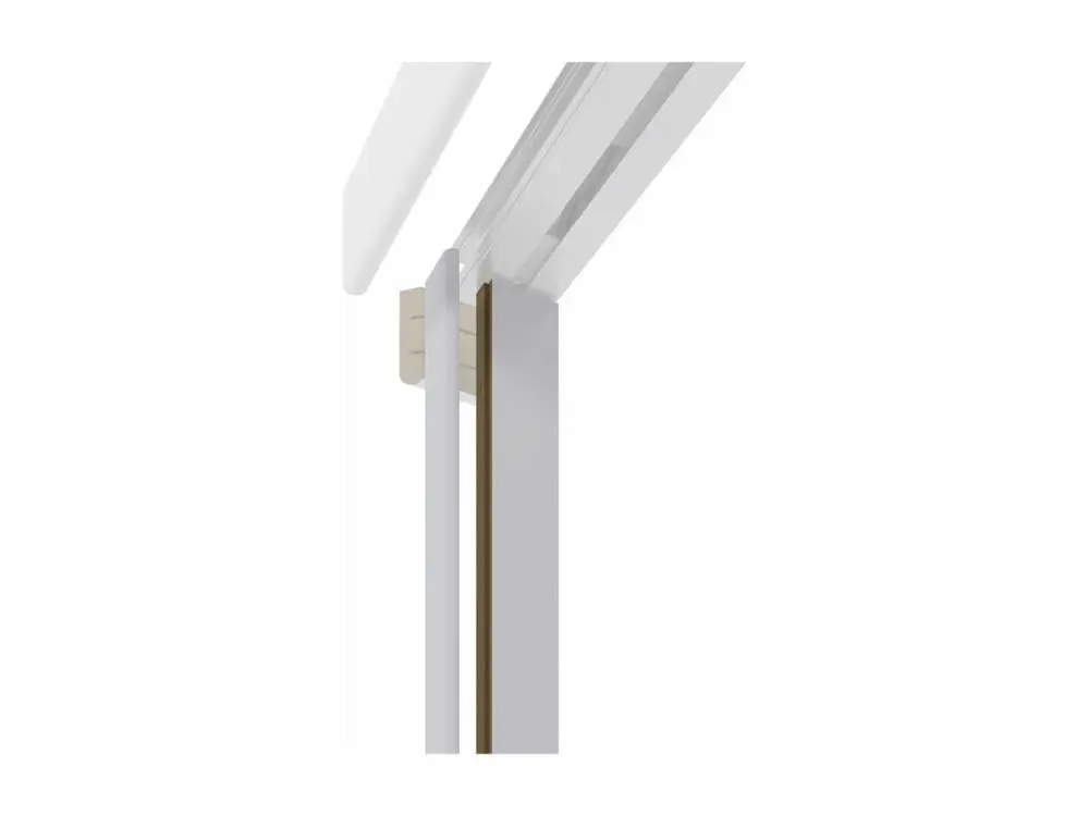 Support réglable pour Butée de porte coulissante - Prépeinte Blanc