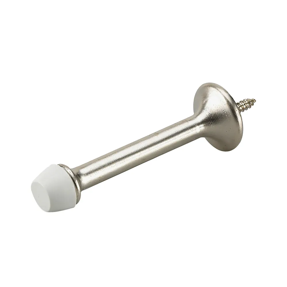Support réglable pour Butoir de porte rigide nickel brossé de 3'', emballage de 2 unités