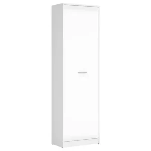 Armoire colonne 1 porte Ewen Blanc
