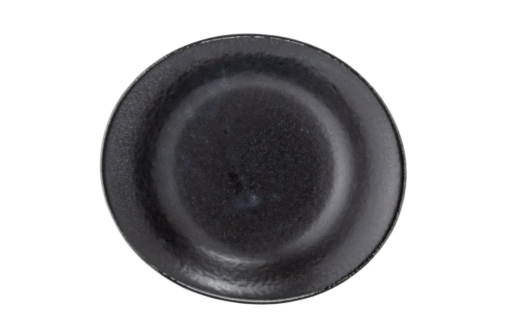 Assiette creuse noire en porcelaine Yoko Bloomingville - 23cm