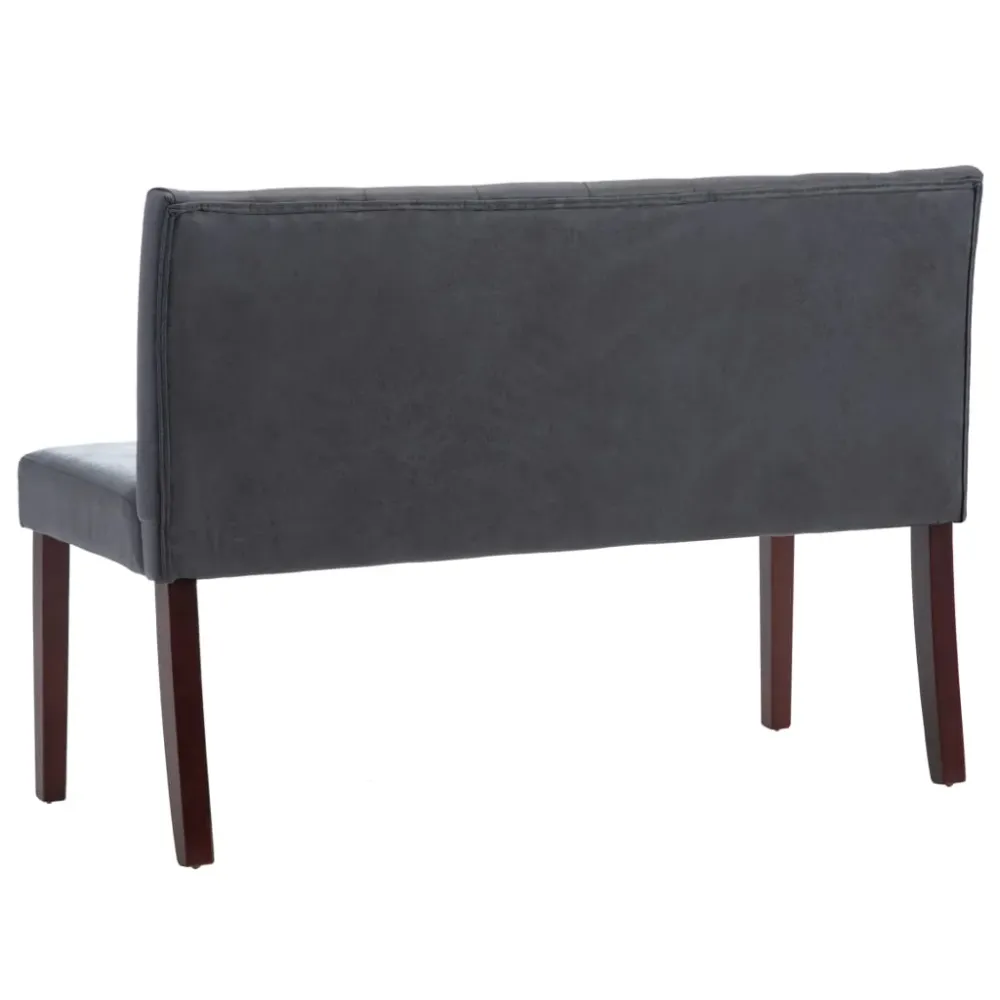 Banc banquette 120 cm daim gris 02_0010881