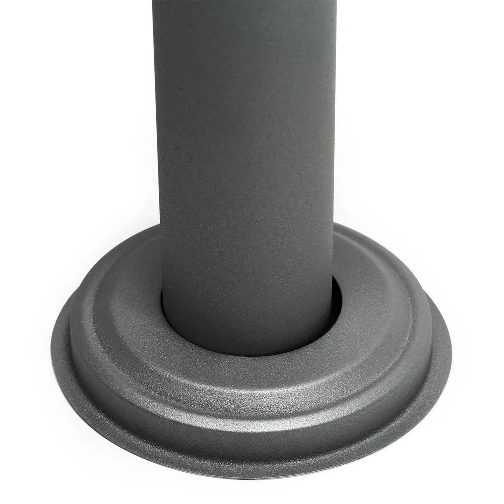 Bloc 8 boite aux lettres 2x4 compartiments superposé pied de support acier galvanisé 48,6 x 77 x 27 cm anthracite 16_0000048