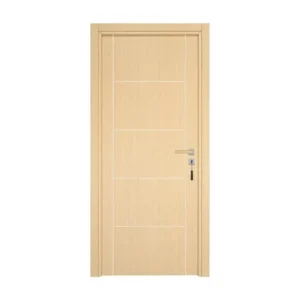 Bloc-porte pose fin de chantier collection D'exception Casoar, H.204 x l.83 cm, aspect chêne clair, réversible