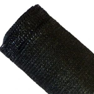 Brise-vue 90% - noir - 185gr/m² - boutonnières noir 1.5m x 3m