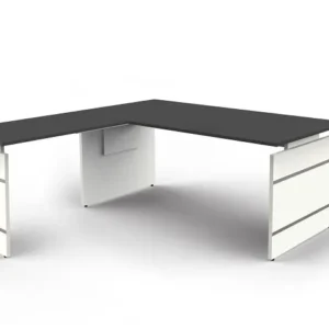 Bureau d'appoint Kerkmann réglable en hauteur L 1800 x P 800 x H 680-760 mm forme 4 coloris : anthracite 11465613...