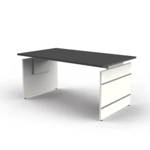Bureau d'appoint Kerkmann réglable en hauteur forme 4 L 1600 x P 800 x H 680-760 mm anthracite 114426.1 se fourni...
