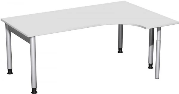 Bureau PC geramöbel droit réglable en hauteur 1800x1200x680-820 gris évident/argent N-657323-LS obtenir à bas prix