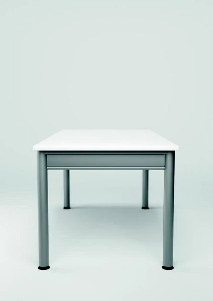 Bureau PC geramöbel droit réglable en hauteur 2000x1200x680-820 hêtre/argent N-657317-BS se procurer à bas prix