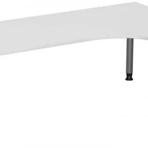 Bureau PC geramöbel droit réglable en hauteur 2000x1200x680-820 gris évident/argent N-657317-LS choisir à bas prix