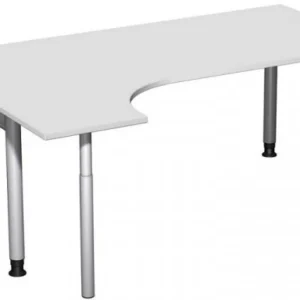 Bureau PC geramöbel gauche réglable en hauteur 1800x1200x680-820 gris évident/argent N-657324-LS magasiner à bas prix