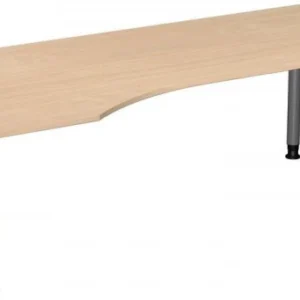 Bureau PC geramöbel gauche réglable en hauteur 2000x1000x680-820 hêtre/argent N-657314-BS se fournir à bas prix