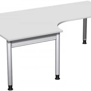 Bureau PC geramöbel gauche réglable en hauteur 2000x1200x680-820 gris évident/argent N-657322-LS se procurer à bas prix