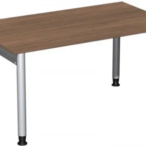 bureau geramöbel réglable en hauteur 1400x800x680-820 noyer/argent N-657145-NS magasiner à bas prix