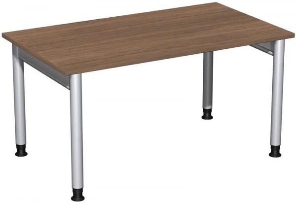 bureau geramöbel réglable en hauteur 1400x800x680-820 noyer/argent N-657145-NS magasiner à bas prix