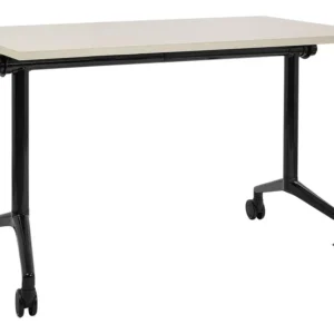 Bureau inklapbaar lichtbruin/zwart 120 x 60 cm CAVI