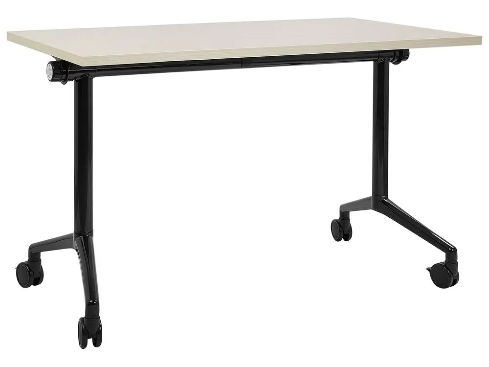 Bureau inklapbaar lichtbruin/zwart 120 x 60 cm CAVI