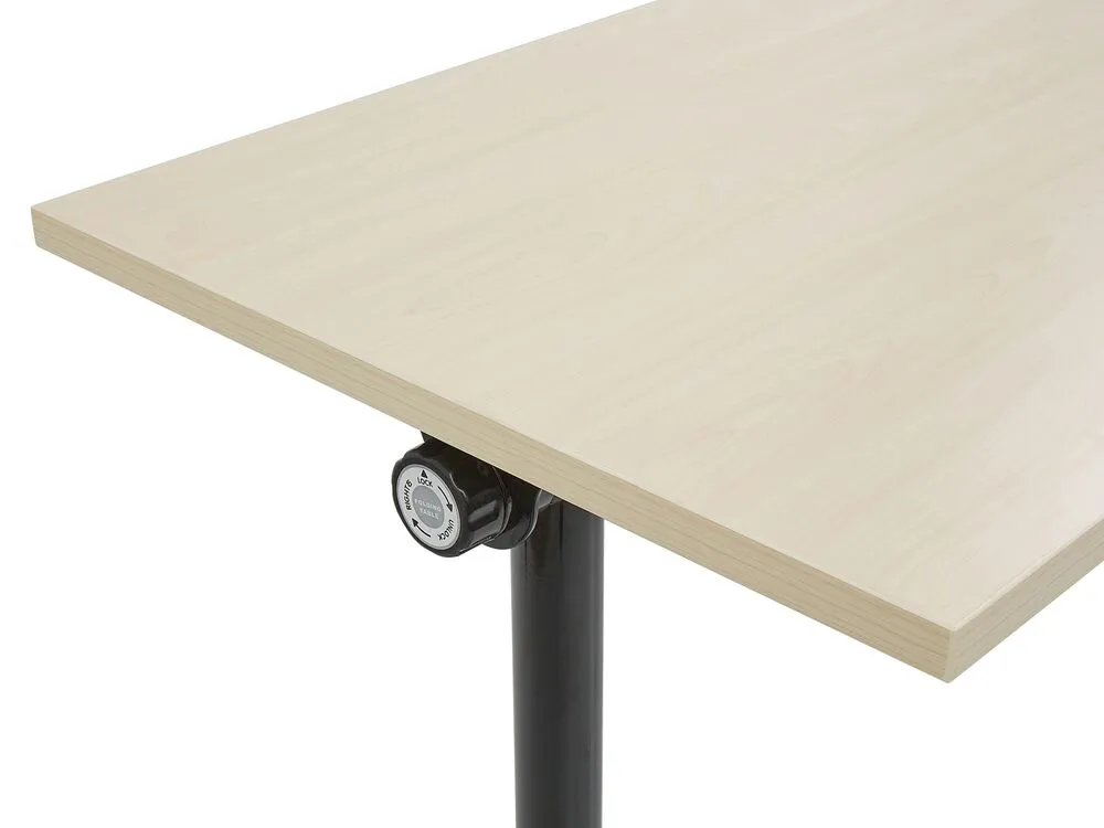 Bureau inklapbaar lichtbruin/zwart 120 x 60 cm CAVI