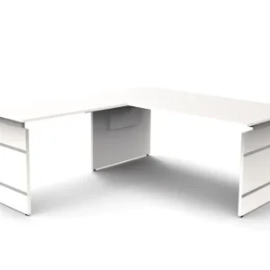 Bureau à joues réglable en hauteur Kerkmann L 1800 x P 800 x H 680-760 mm forme 4 coloris : blanc 11465310 acquérir à bas...