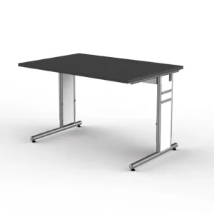 Bureau Kerkmann avec structure en pied C forme 4 L 1200 x P 800 x H 680-820 mm anthracite 11411513 acquérir à bas prix