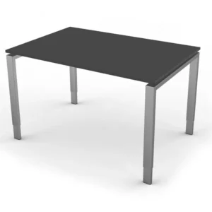 Bureau Kerkmann avec structure à 4 pieds forme 5 L 1200 x P 800 x H 680-820 mm anthracite 11416013 choisir à bas prix