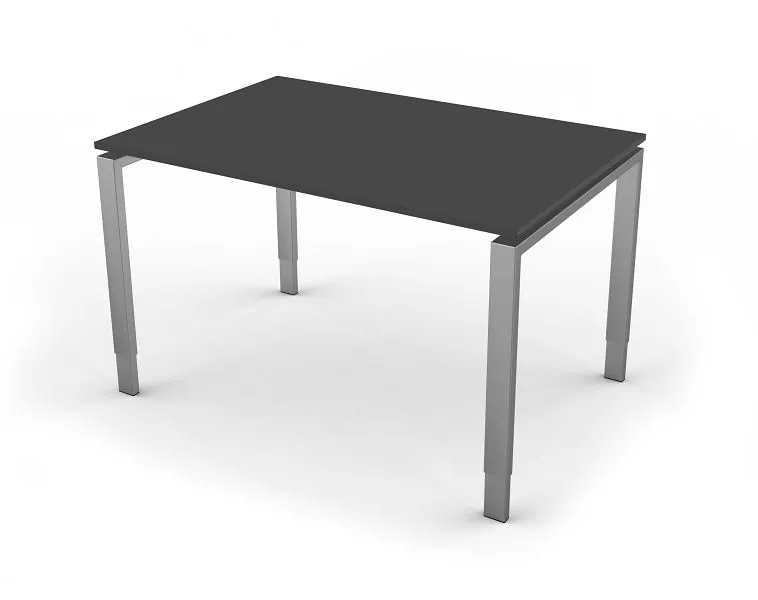 Bureau Kerkmann avec structure à 4 pieds forme 5 L 1200 x P 800 x H 680-820 mm anthracite 11416013 choisir à bas prix