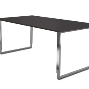 Bureau réglable en hauteur Kerkmann avec structure en fer Aveto L 1800 x P 800 x H 680-820 mm anthracite 11430413 magasine...