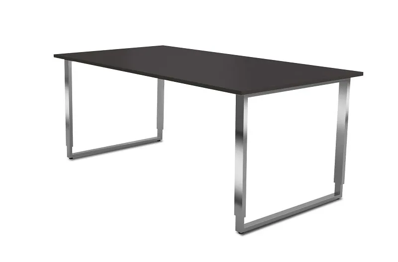 Bureau réglable en hauteur Kerkmann avec structure en fer Aveto L 1800 x P 800 x H 680-820 mm anthracite 11430413 magasine...