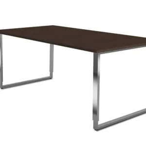 Bureau réglable en hauteur Kerkmann avec structure en fer Aveto L 1800 x P 800 x H 680-820 mm wengé 11431451 prendre à bas...