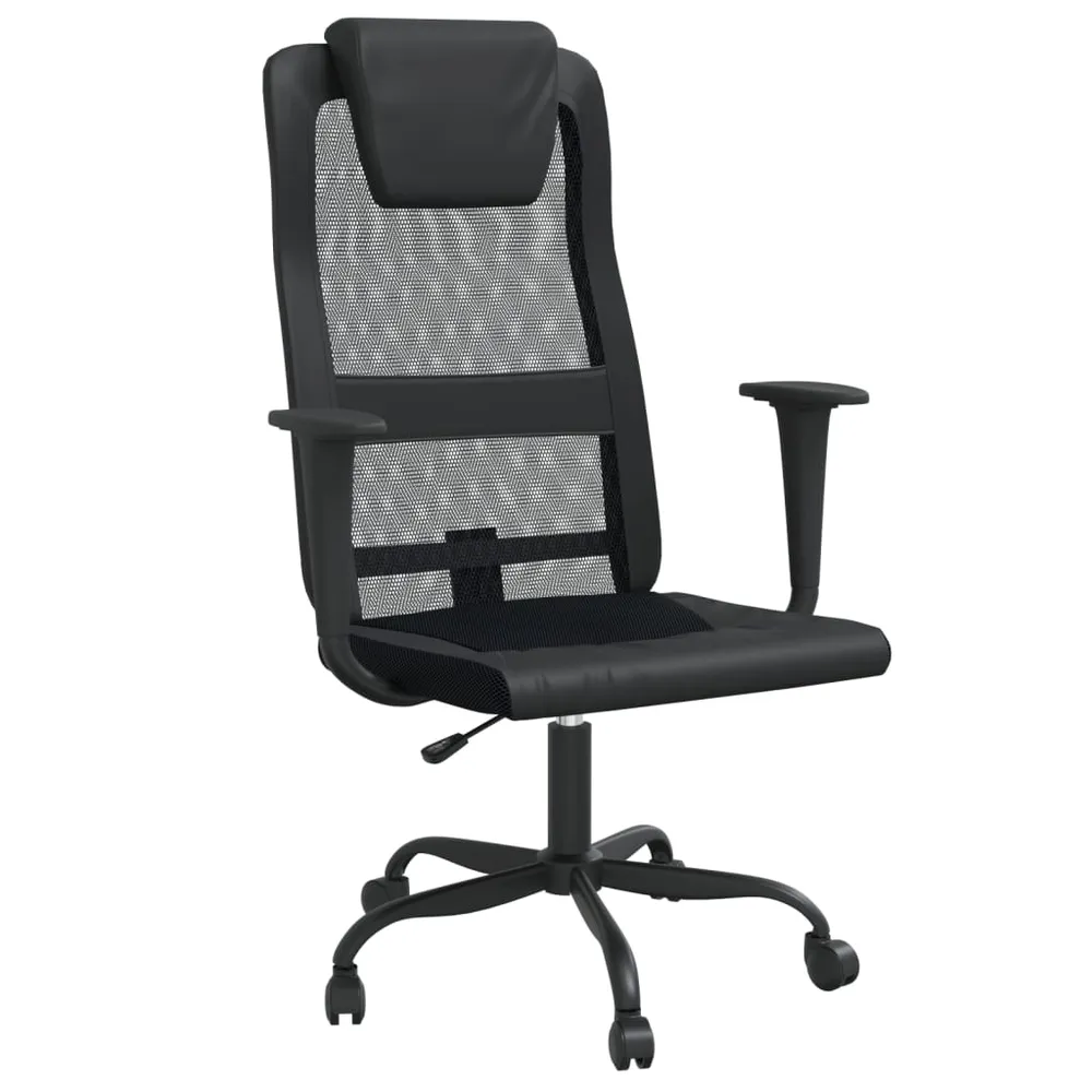 Chaise fauteuil siège de bureau informatique étude réglable en hauteur noir 02_0024072