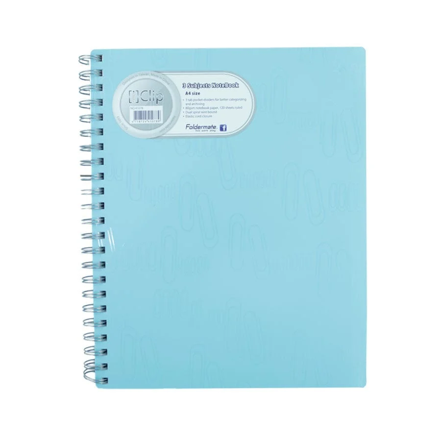 FOLDERMATE cahier spiral 240 pages A4 – Qualité & Prix chez Alpha55 – Accessoire nécessaire au quotidien