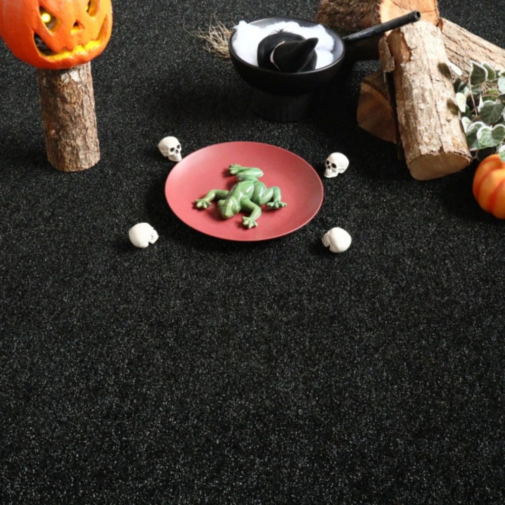 Gazon synthétique - stone noir jais classé feu - 7mm - rouleau de 2m x 18m