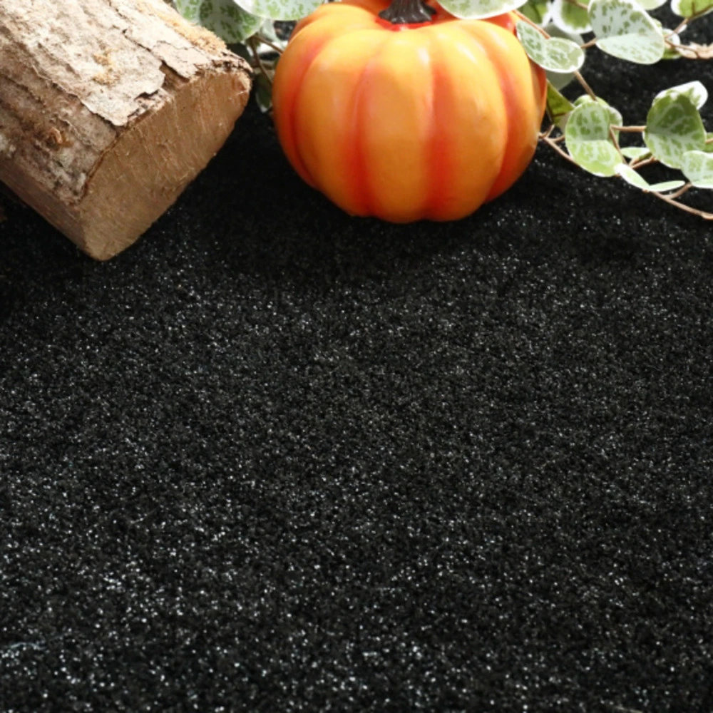 Gazon synthétique - stone noir jais classé feu - 7mm - rouleau de 2m x 18m