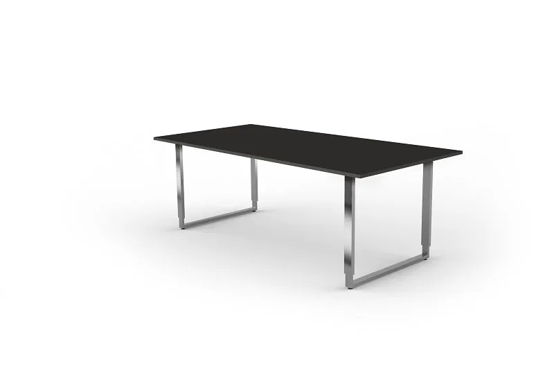 Kerkmann bureau réglable en hauteur extra large / table de réunion Aveto L 2000 x P 1000 x H 680-820 mm anthracite 1143091...