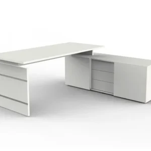 Poste de travail entier Kerkmann Forme 4 L 1800 x P 800 x H 740 mm blanc 11446010 acheter à bas prix