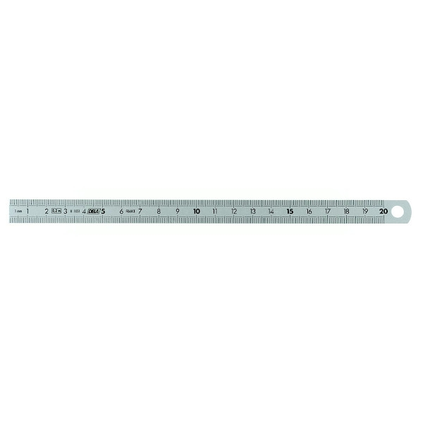 Réglet inox modulable 2 faces classe II - 500 x 20 x 0,5 mm - FACOM