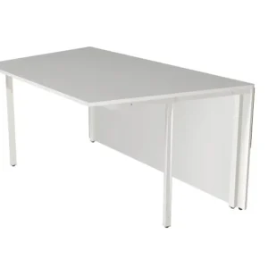 Table Kerkmann Atlantis 3 inclinée d'un côté L 1350 x P 820 x H 750 mm blanc/noyer 22329554 se procurer à bas prix