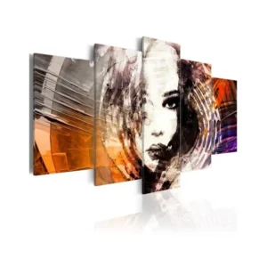Tableau Personnages Spirale des secrets : Taille - 200 x 100 cm