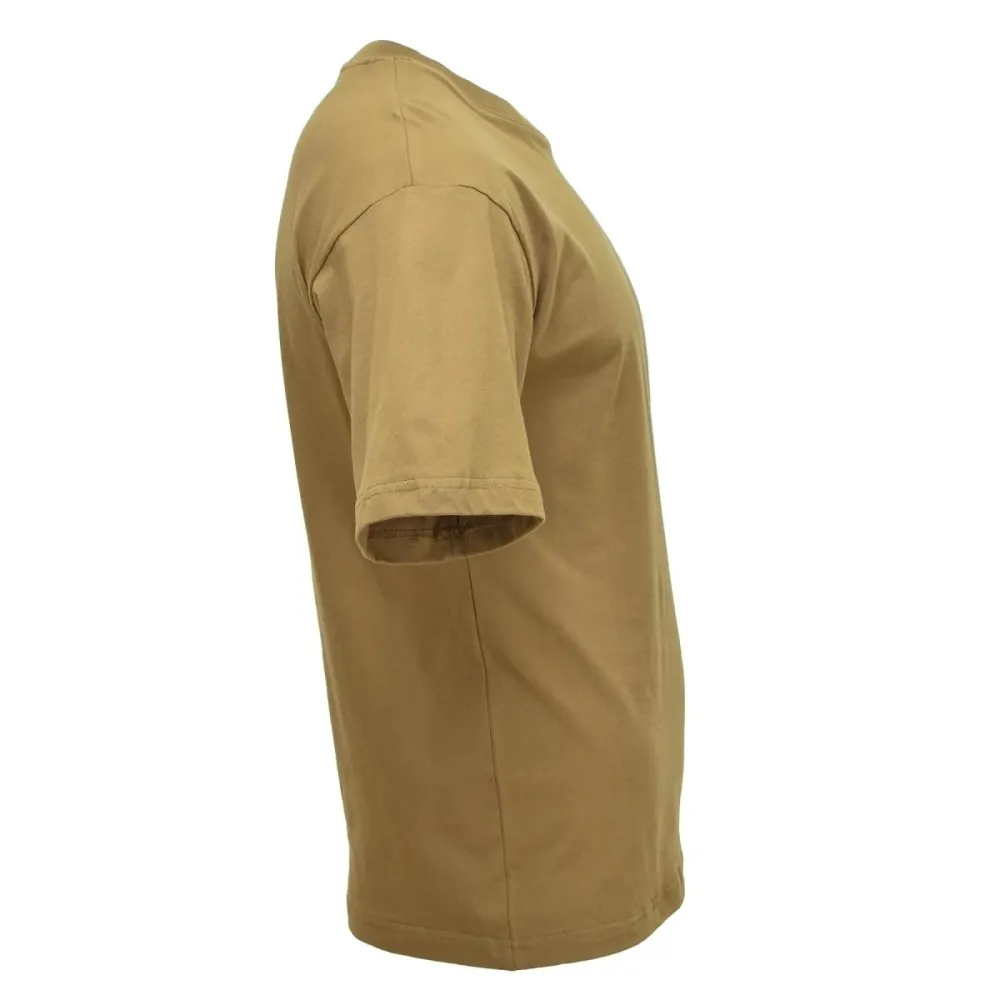 T-shirt de style militaire américain MFH, sous-vêtement robuste, érien et respirant, coyote